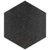 See SomerTile - Palazzo Hexagon Porcelain Tile - Nero