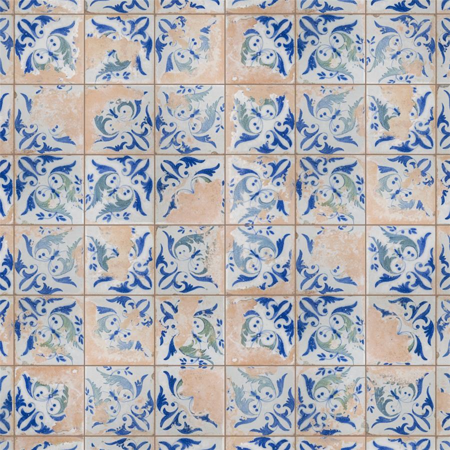 SomerTile - Kings Heritage Ceramic Tile - Leaves Variation