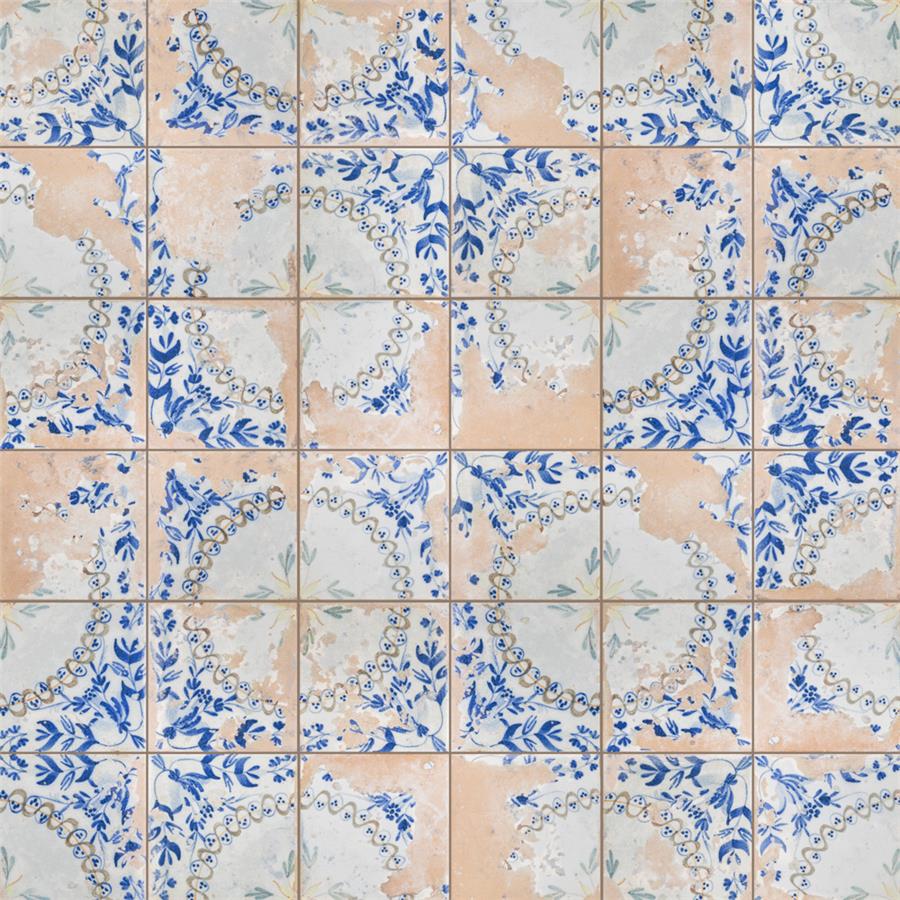 SomerTile - Kings Heritage Ceramic Tile - Ornate Variation