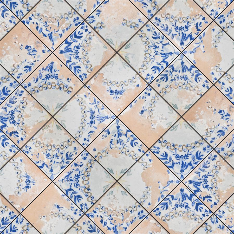 SomerTile - Kings Heritage Ceramic Tile - Ornate Variation 2