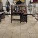 SomerTile - Saja 13" x 13" Floor & Wall Tile  - Blanco Floor Install