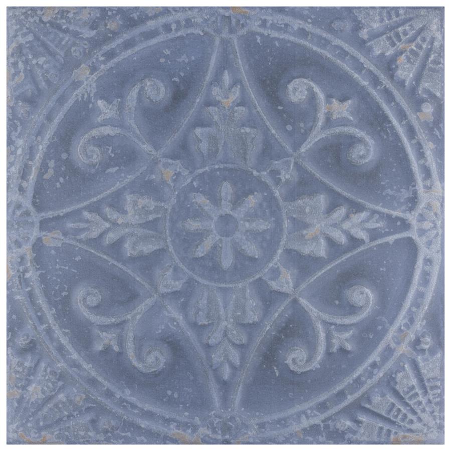 SomerTile - Saja 13&quot; x 13&quot; Floor &amp; Wall Tile  - Cyan