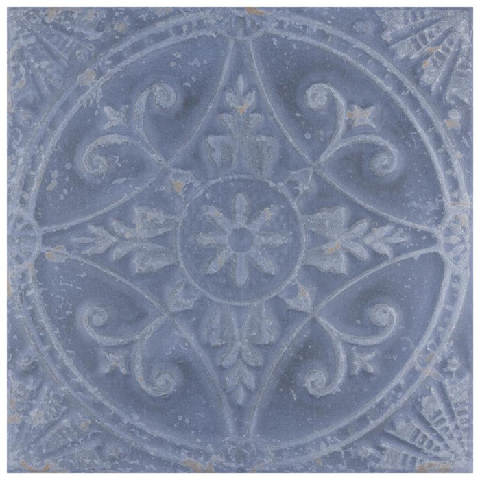 SomerTile - Saja 13" x 13" Floor & Wall Tile  - Cyan