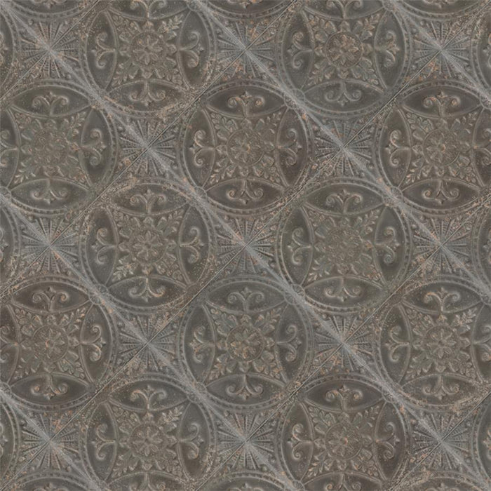 SomerTile - Saja 13" x 13" Floor & Wall Tile  - Nero Floor Install