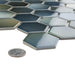 SomerTile - Hudson Due 2" Hex Mosaic - Atlantis Close