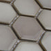 SomerTile - Hudson Due 2" Hex Mosaic - Dove Grey Close View