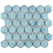 SomerTile - Hudson Due 2" Hex Mosaic - Marine