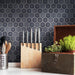 SomerTile - Hudson Due 2" Hex Mosaic - Storm Grey Installed