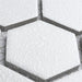 SomerTile - Hudson Due 2" Hex Mosaic - Crystalline White Close View