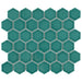 SomerTile - Tribeca Hex 2" Mosaic - Glossy Jade