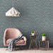 SomerTile - Tribeca Hex 2" Mosaic - Glossy Mist Wall Install