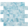 See Bellagio - Frothy Swirls Collection - Glass Brick Mosaic - Swanky Pool