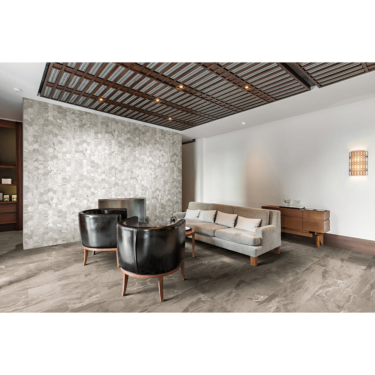 Floors 2000 - Absolute 12 in. x 24 in. Matte Porcelain Tile - Taupe Installed