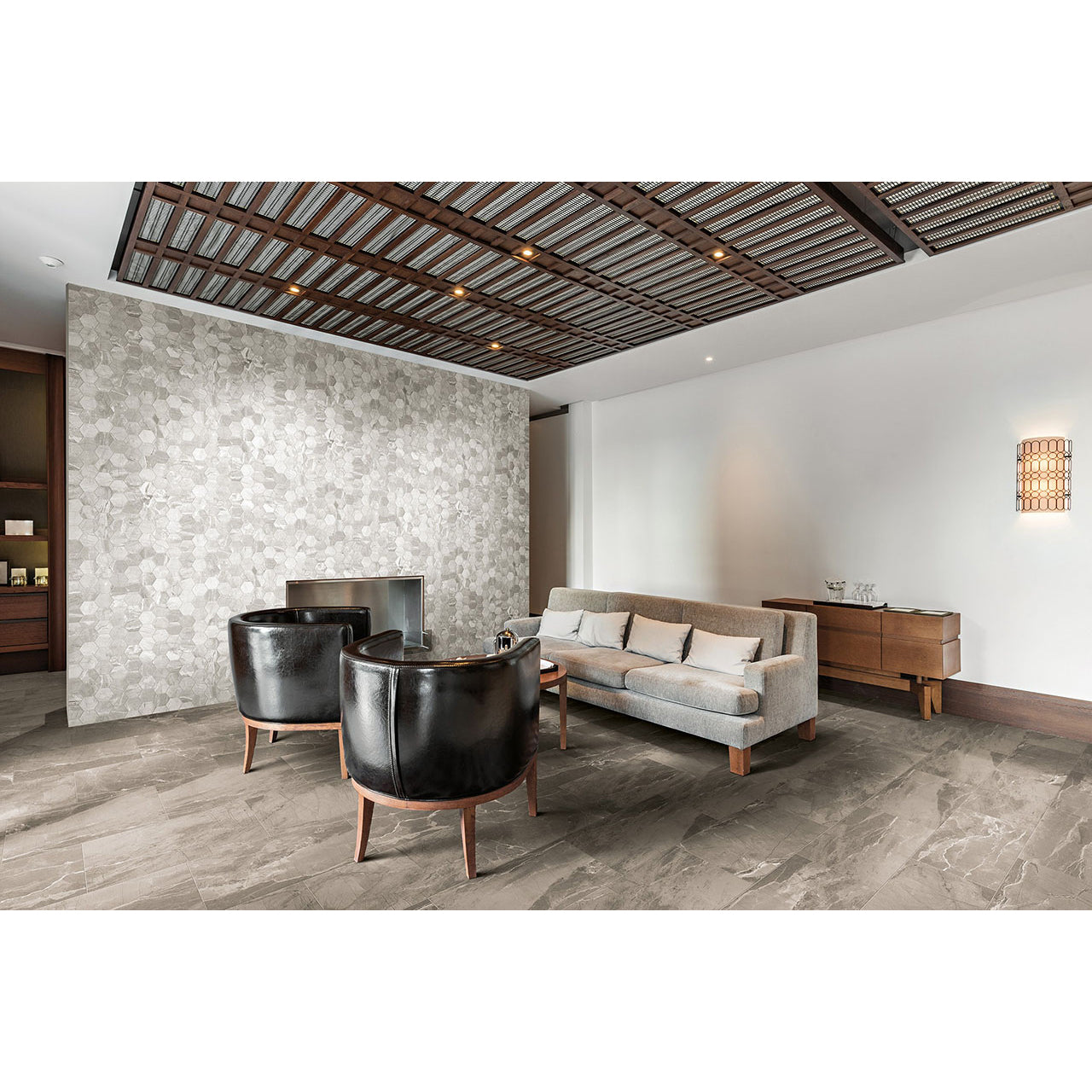 Floors 2000 - Marbles 12 in. x 24 in. Porcelain Tile - Grey Matte