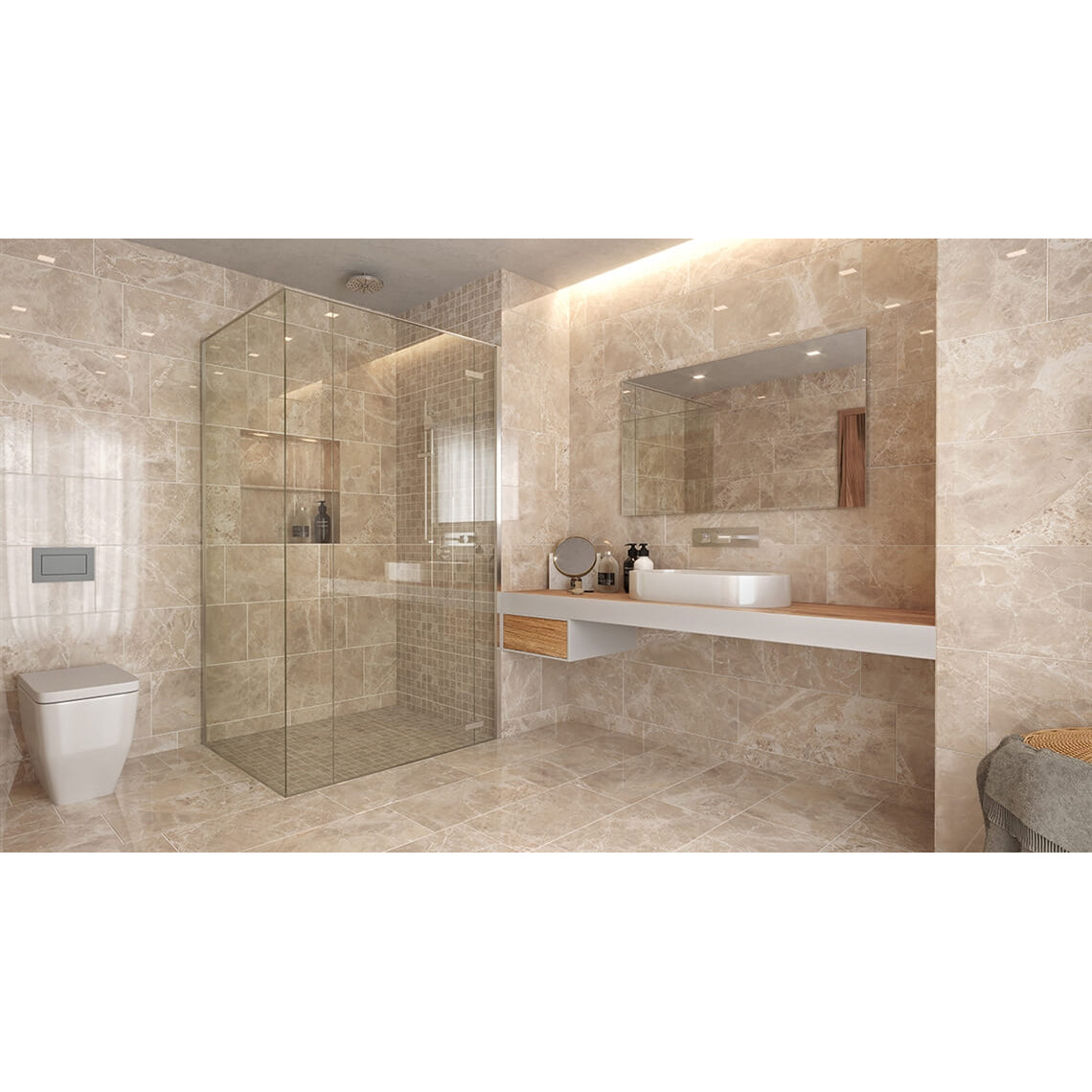 Floors 2000 - Alpha 12 in. x 24 in. Matte Porcelain Tile - Beige Matte