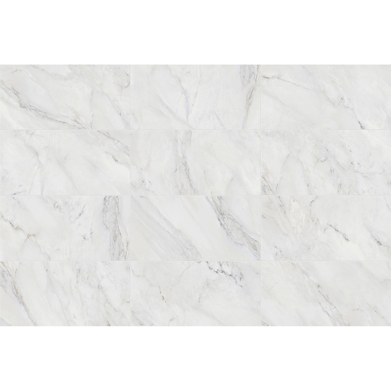 Floors 2000 - Anderson 12 in. x 24 in. Porcelain Tile - White Polished