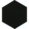 See Floors 2000 - Solids - 8.5 in. x 10 in. Porcelain Hexagon Tile - Black