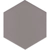 See Floors 2000 - Solids - 8.5 in. x 10 in. Porcelain Hexagon Tile - Basic Grey