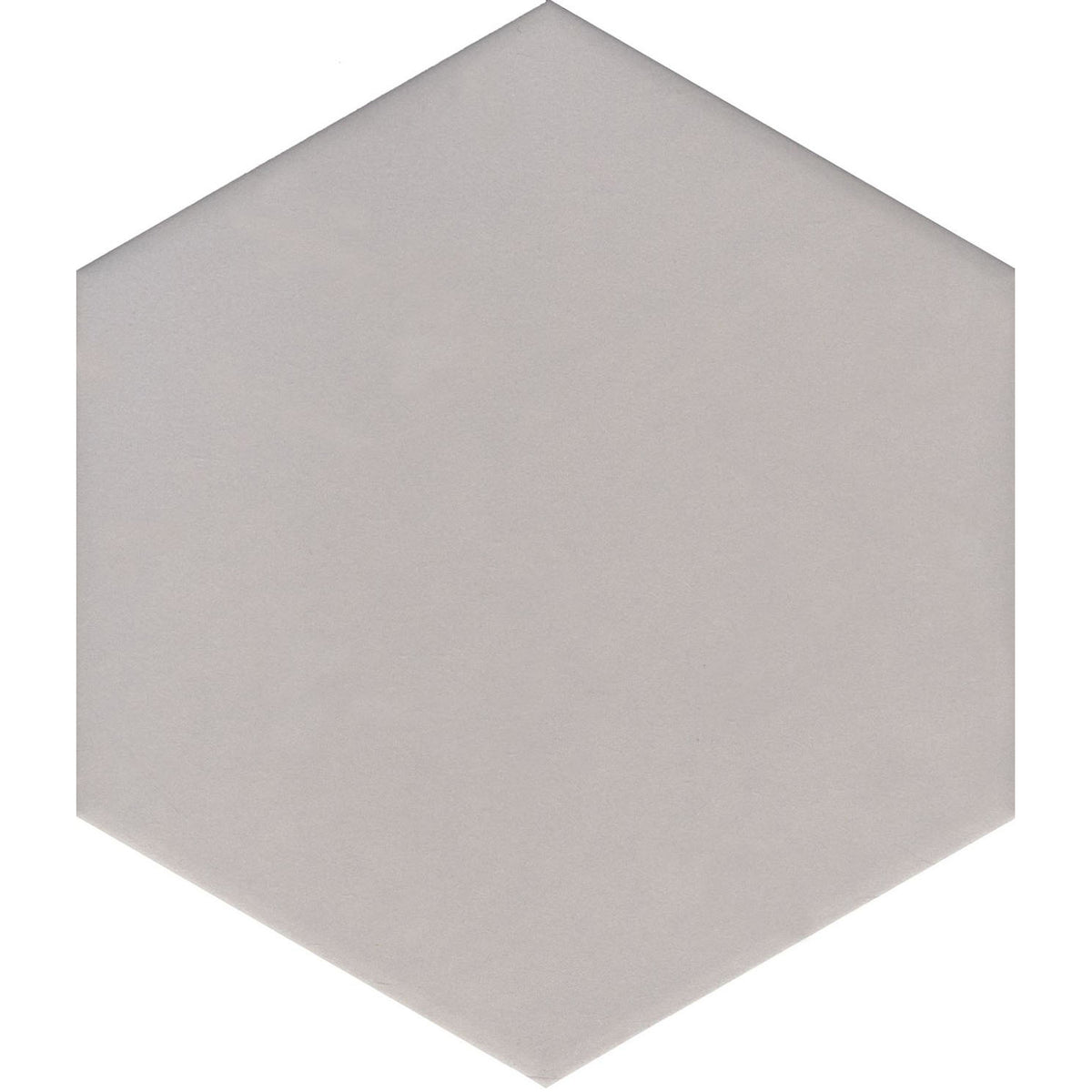Floors 2000 - Solids - 8.5 in. x 10 in. Porcelain Hexagon Tile - Silver