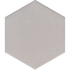 See Floors 2000 - Solids - 8.5 in. x 10 in. Porcelain Hexagon Tile - Silver