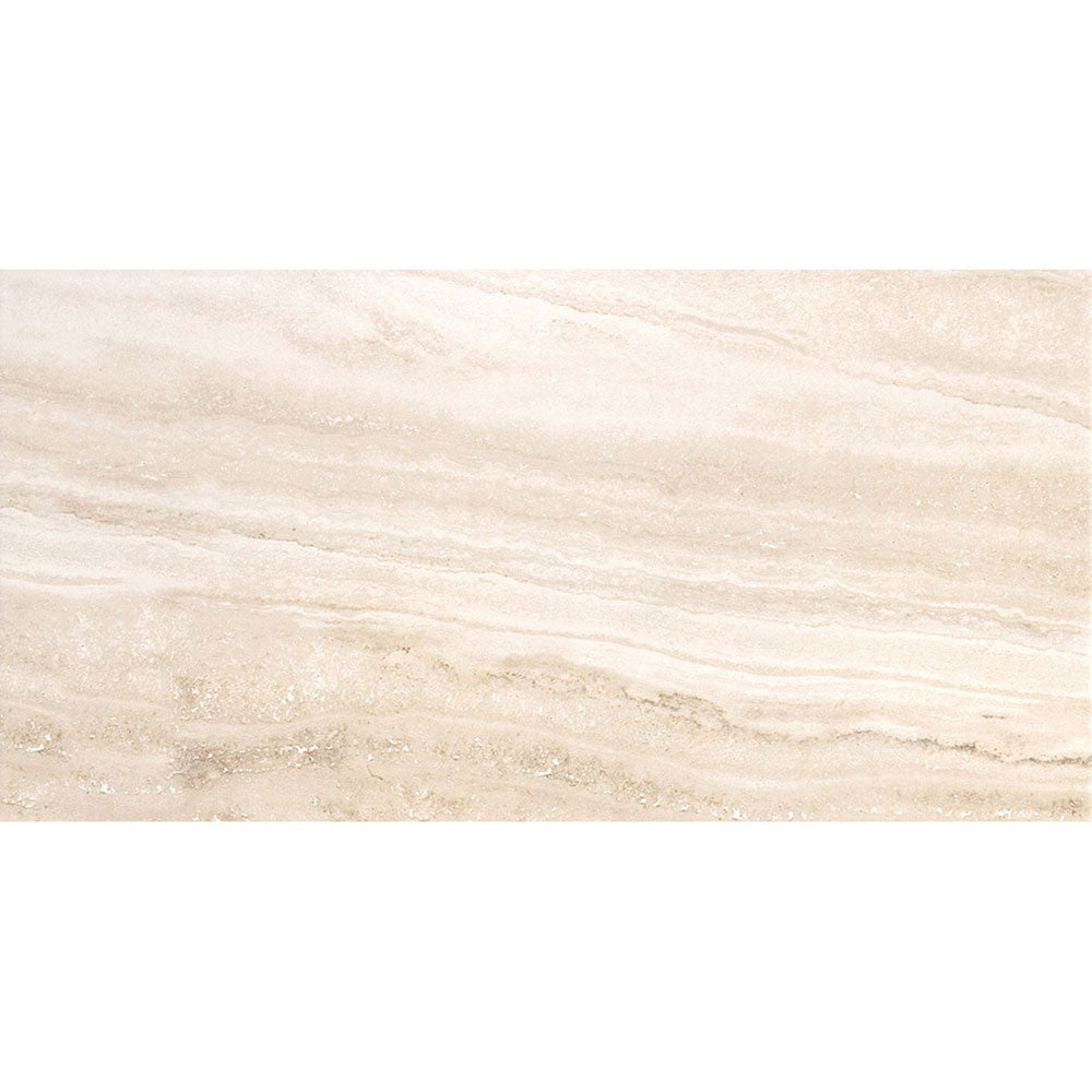 Floors 2000 - Travertino 12 in. x 24 in. Matte Porcelain Tile - Bianco