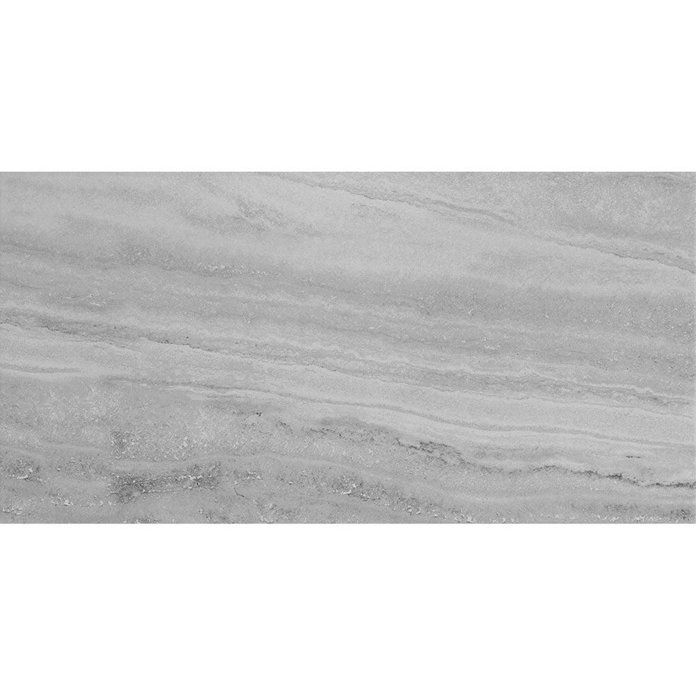 Floors 2000 - Travertino 12 in. x 24 in. Matte Porcelain Tile - Grigio