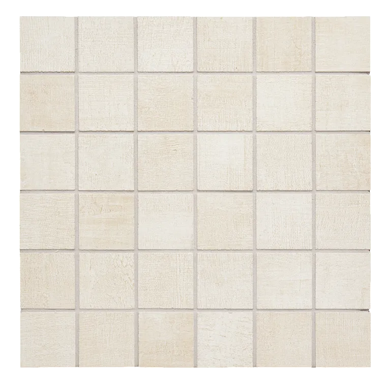 Arizona Tile - Fragments Series - 2" x 2" Porcelain Textured Mosaic - Ivory