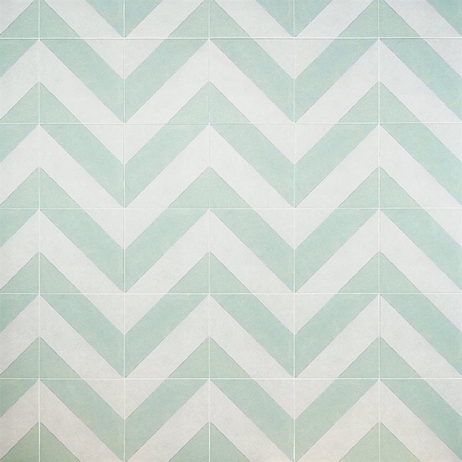 Soho Studio - Artstract 9" x 9" Porcelain Tile - Diagonals Sage