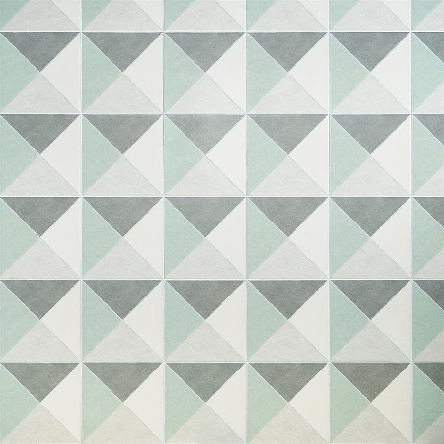 Soho Studio - Artstract 9" x 9" Porcelain Tile - Diamond Sage