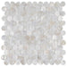 SomerTile - Conchella Penny Natural Seashell Mosaic - White
