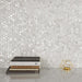 SomerTile - Conchella Mini Penny Natural Seashell Mosaic - White Installed