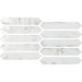 Tesoro Decorative Collection - Grunge Ceramic 2 in. x. 10 in. Picket Wall Tile - Iron