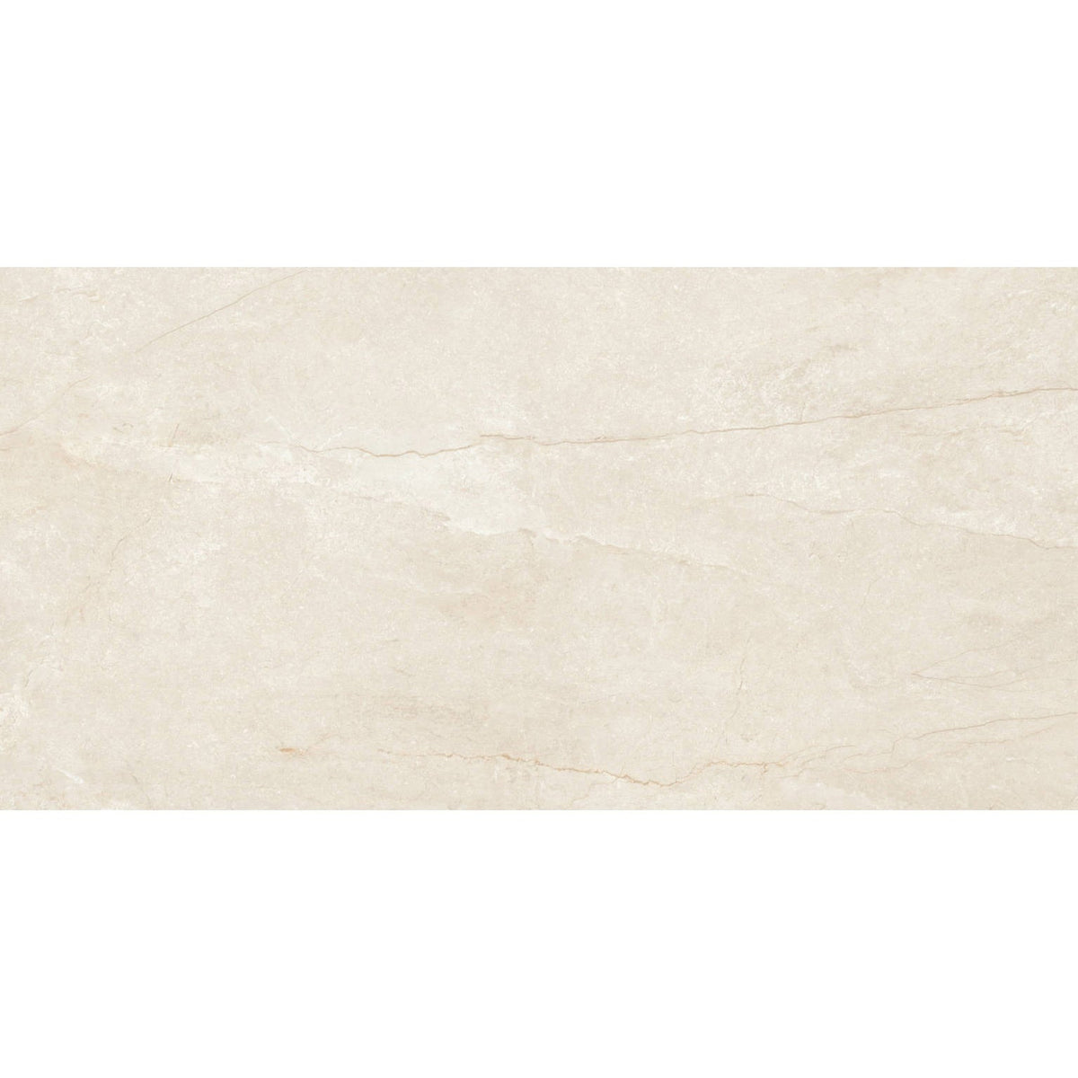 General Ceramic - Wells 12 in. x 24 in. Rectified Porcelain Tile - Ivory Matte