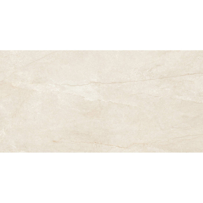 General Ceramic - Wells 12 in. x 24 in. Rectified Porcelain Tile - Ivory Matte
