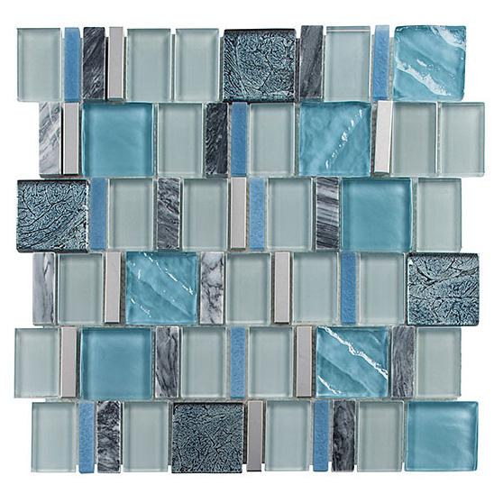 Bellagio Tile Academia Series Glass and Stone Mosaic Tile - Astronomers Light