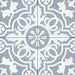 Bellagio Tile - Amalfi Coast 8" x 8" Tile - Teal Doily Installed