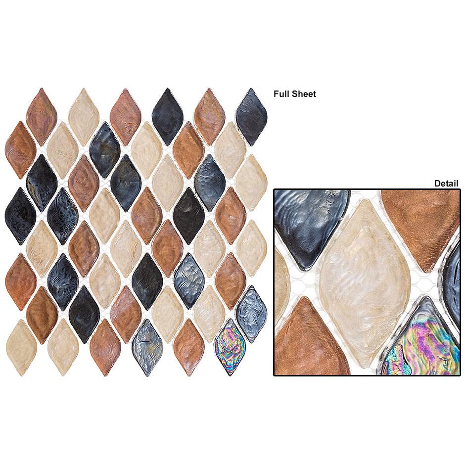 Bellagio Tile - Aquatica Series Mosaic Tile - Glossy Spectrum