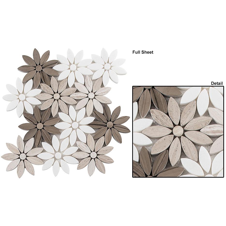 Bellagio Tile - Bouquette Series Mosaic Tile - Fresh Bouquet