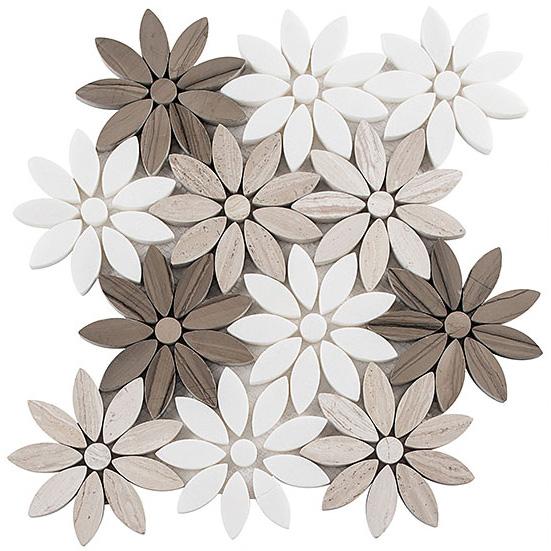 Bellagio Tile - Bouquette Series Mosaic Tile - Fresh Bouquet