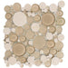 Bellagio Tile Bubble Series Mosaic Tile (Full Sheet) - Sable Brown