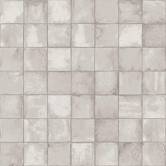 Bellagio - Geometric Calm 8 in. x 8 in. - Nacre White Installed