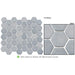 Bellagio - Greenwich Collection Hexagon Mosaic - Urbanite Close View