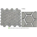 Bellagio - Greenwich Collection Hexagon Mosaic - Downtown Fervor Close View