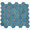 See Bellagio - Greenwich Collection Hexagon Mosaic - Lafayette Blue