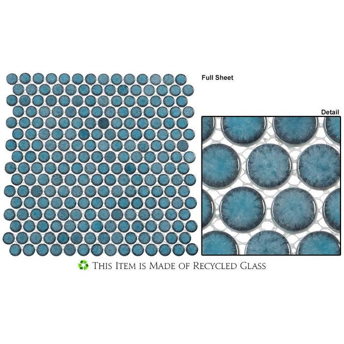 Bellagio - Greenwich Collection Penny Round - Lafayette Blue Extra