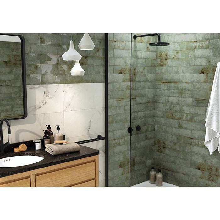 Bellagio Tile - Iberian Collection 4" x 16" Wall Tile - Andalusia Installed