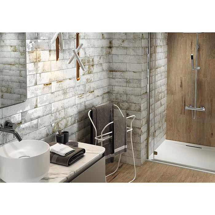 Bellagio Tile - Iberian Collection 4" x 16" Wall Tile - Bilbao Sand Installed