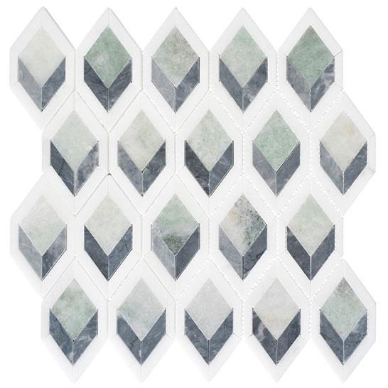 Bellagio Tile - Ashbury Series Mosaic Tile - Cornflower Way