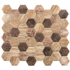 See Bellagio Tile - Woodland Series Mosaic Tile - Western Redwood