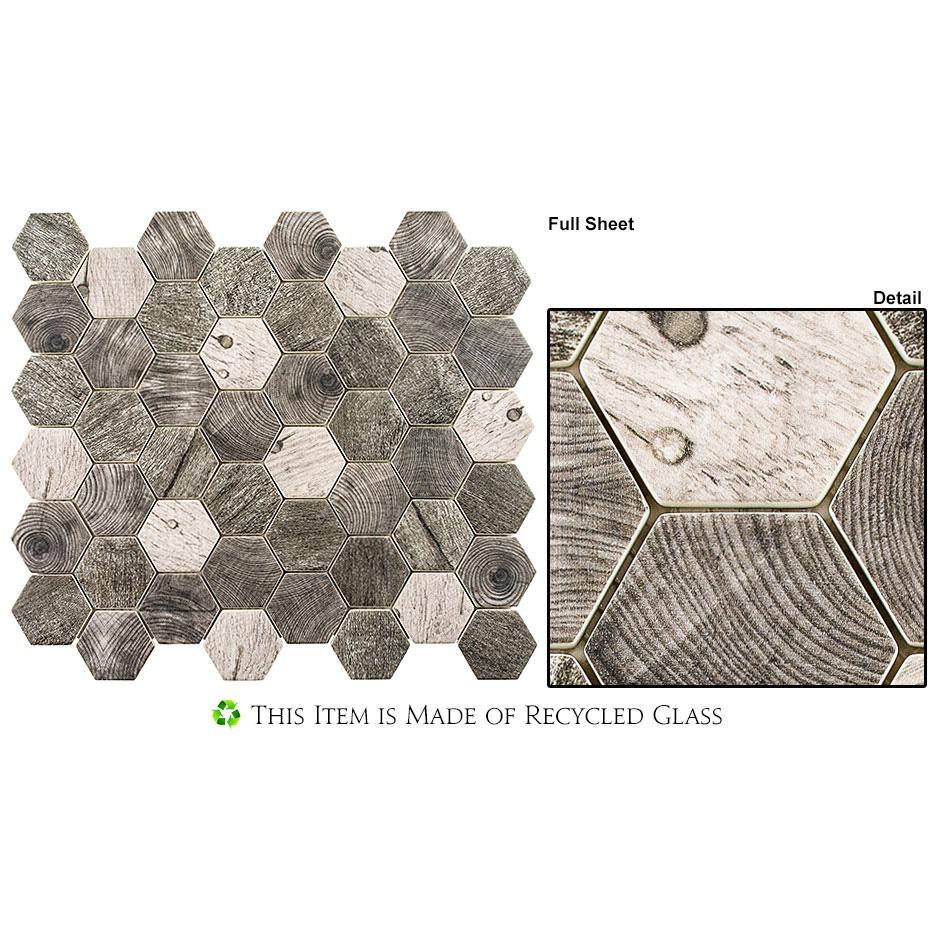 Bellagio Tile - Woodland Series Mosaic Tile - Ashbury Heath